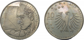 GERMANY 2012 G 10 EURO ALLOY Federal Republic, 150th Anniversary of Birth of Gerhard Hauptmann 14g KM# 312