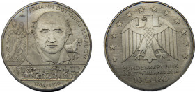GERMANY 2014 A 5 EURO ALLOY Federal Republic, 250th Birthday of Johann Gottfried Schadow 14g KM# 329