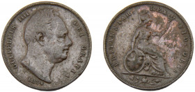 GREAT BRITAIN William IV 1834 1 FARTHING COPPER United Kingdom 4.57g KM# 705