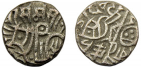 INDIA Ajmer & Delhi Chahata Deva ND (1172-1192) 1 JITAL BILLON Rajput Dynasties; Chauhans Dynasty, Rare Type 3.25g /