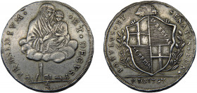 ITALIAN STATES Bologna 1797 1 SCUDO SILVER Republic, Revolutionary coinage, Type I, without tree 29.04g KM# 339