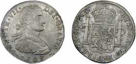 MEXICO Fernando VII 1809 Mo TH 8 REALES SILVER Spanish, Mexico City Mint 26.98g KM# 110