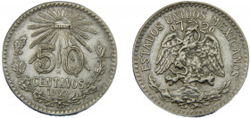 MEXICO 1939 M 50 CENTAVOS SILVER United Mexican States 8.33g KM# 447