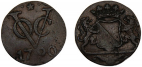 NETHERLANDS EAST INDIES 1790 1 DUIT COPPER United East India Company, Province of Utrecht 3.33g KM#111.3