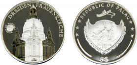 PALAU 2013 5 DOLLARS Silver Dresden Frauenkirche 20.07g