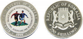 SOMALIA 1998 250 SHILLINGS Silver Significant Events of Modern Times 23.39g