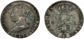 SPAIN Jose I Bonaparte 1811 M AI 4 REALES SILVER Kingdom, Madrid Mint. No Clean 5.93g KM#540.1