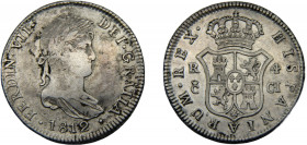 SPAIN Fernando VII 1812 CI 4 REALES SILVER Kingdom, Cadiz Mint 12.78g KM#476.1