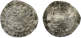 SPANISH NETHERLANDS Brabant Felipe IV 1625 1 SCHELLING SILVER Antwerp Mint 5.2g KM# 52.3