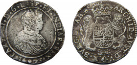 SPANISH NETHERLANDS Brabant Carlos II 1673 1 DUCATON SILVER Brussels Mint 32.34g KM#79.2