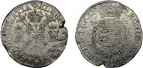 SPANISH NETHERLANDS Brabant Albert & Isabella ND (1612-1613) 1 PATAGON SILVER Brussels Mint 28.09g KM#35.3
