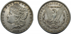 UNITED STATES 1885 1 DOLLAR SILVER Liberty head, Morgan, Philadelphia 26.71g KM# 110