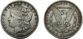 UNITED STATES 1889 1 DOLLAR SILVER Liberty head, Morgan, O New Orleans 26.56g KM# 110