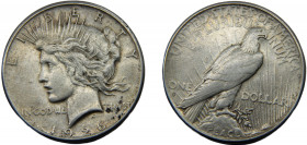 UNITED STATES 1926 1 DOLLAR SILVER Capped head of Liberty, Peace, S San Francisco 26.67g KM# 150