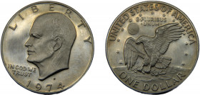UNITED STATES 1974 1 DOLLAR Nickel Eisenhower, S San Francisco 22.29g KM# 203