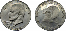 UNITED STATES 1976 1 DOLLAR Nickel Eisenhower, S San Francisco 22.36g KM# 206