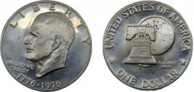 UNITED STATES 1976 1 DOLLAR Nickel Eisenhower, S San Francisco 22.33g KM# 206