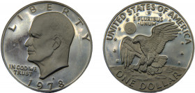 UNITED STATES 1978 1 DOLLAR Nickel Eisenhower, S San Francisco 22.4g KM# 203