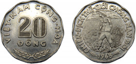 VIETNAM 1968 20 ĐỒNG ALLOY Second Republic, South Vietnam, F.A.O. 9.04g KM# 11