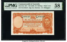 Australia Commonwealth Bank of Australia 10 Shillings ND (1939) Pick 25a R12 PMG Choice About Unc 58. Pinholes are noted on this example.

HID09801242...
