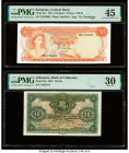Bahamas, Lithuania, Morocco & Spain Group Lot of 4 Examples PMG Choice Extremely Fine 45; Extremely Fine 40; Choice Very Fine 35; Very Fine 30. Previo...