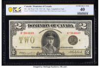 Canada Dominion of Canada $2 23.6.1923 DC-26l PCGS Banknote Extremely Fine 40. 

HID09801242017

© 2022 Heritage Auctions | All Rights Reserved