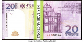 Macau Banco Da China 20 Patacas 2013 Pick 109b 48 Examples Crisp Uncirculated. 

HID09801242017

© 2022 Heritage Auctions | All Rights Reserved