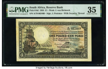 South Africa South African Reserve Bank 1 Pound 19.9.1938 Pick 84d PMG Choice Very Fine 35. The prefix A/78 run was an experimental note that saw the ...