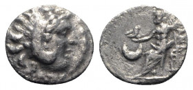 Kings of Macedon, time of Philip III-Lysimachos, c. 323-280 BC. AR Hemidrachm (15mm, 2.72g, 12h). In the name and types of Alexander III. Uncertain mi...