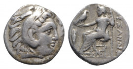 Kings of Macedon, Antigonos I Monophthalmos (Strategos of Asia, 320-306/5 BC, or king, 306/5-301 BC). AR Drachm (16.5mm, 4.18g, 12h). Lampsakos, c. 31...