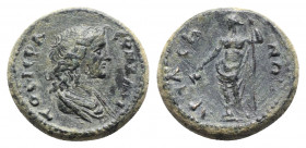 Caria, Harpasa. Pseudo-autonomous issue, time of Marcus Aurelius ? (161-180). Æ (18.5mm, 5.64g, 6h). Draped bust of Senate r. R/ Dionysos standing l.,...