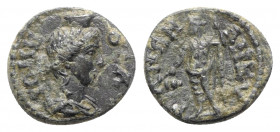 Phrygia, Ancyra. Pseudo-autonomous issue, time of Septimius Severus to Caracalla, 193-217. Æ (17mm, 3.07g, 6h). Turreted and draped bust of Roma r. R/...