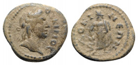 Phrygia, Docimeum, 3rd century AD. Æ (22mm, 6.64g, 6h). Laureate head of Dokimos r. R/ Asklepios standing facing, head tunred to l., leaning on serpen...
