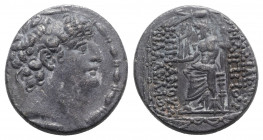 Seleukid Kings, Philip I Philadelphos (c. 95/4-76/5 BC). AR Tetradrachm (26mm, 15.74g, 12h). Antioch. Diademed head r. R/ Zeus Nikephoros seated l.; t...