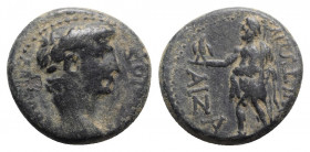 Claudius (41-54). Phrygia, Aezanis. Æ (20mm, 5.24g, 12h). Laureate head r. R/ Zeus Aëtophorus standing l. RPC I 3100; SNG Copenhagen 82. VF