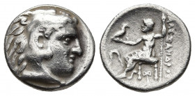 KINGS OF MACEDON, Alexander III 'The Great', 336-323 BC. AR Drachm. 4.11g. 17.1m.