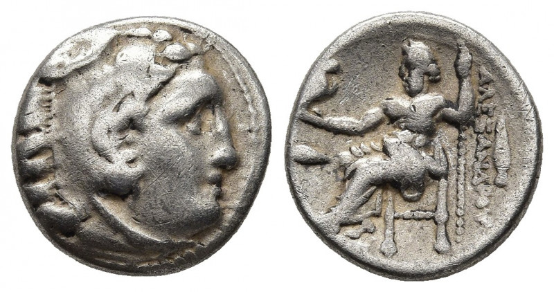 KINGS OF MACEDON, Alexander III 'The Great', 336-323 BC. AR Drachm. 4.16g. 16.5m...