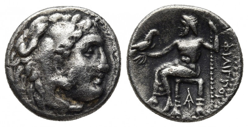 KINGS OF MACEDON, Philip III Arrhidaeus 323-317 BC. Kolophon. AR Drachm. 4.06g. ...