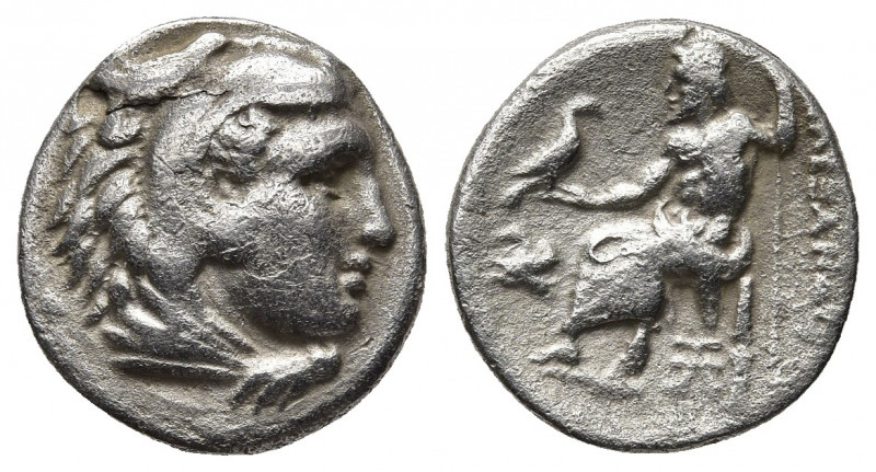 KINGS OF MACEDON, Alexander III 'The Great', 336-323 BC. Lampsakos. AR Drachm. 3...