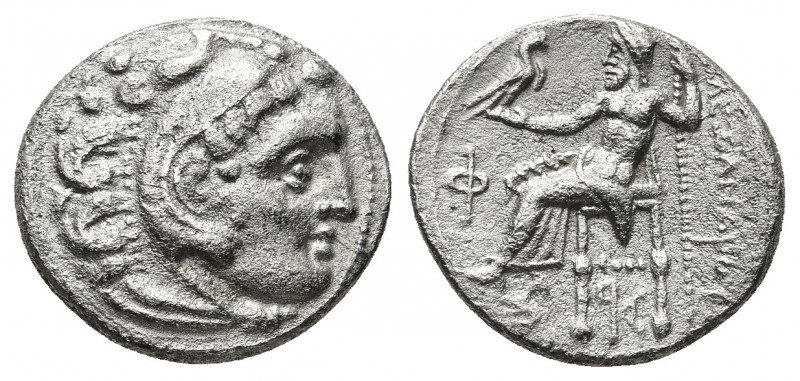 KINGS OF MACEDON, Alexander III 'The Great', 336-323 BC. Kolophon. AR Drachm. 3....