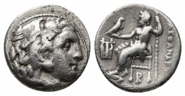 KINGS OF MACEDON, Philip III 323-317 BC. Arrhidaios. AR Drachm. 3.79g. 17.2m.