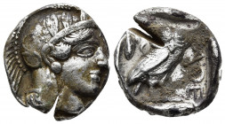 ATTICA, Athens. Circa 454-404 BC. AR Tetradrachm. 17.09g. 25.3m.