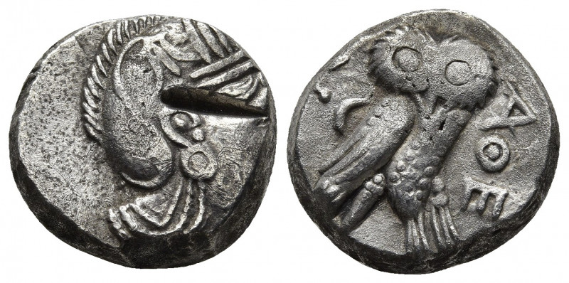 ATTICA, Athens. Circa 454-404 BC. AR Tetradrachm. 16.79g. 19.1m.
