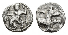 LYCAONIA, Laranda. Circa 324-323 BC. AR Obol. 0.66g. 9.6m.