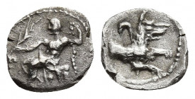 LYCAONIA, Laranda. Circa 324-323 BC. AR Obol. 0.53g. 9.8m.