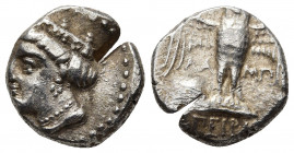PONTOS, Amisos. Circa 400-350 BC. AR Drachm. 5.76g. 18.1m