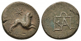 KINGS OF BOSPOROS, Polemo I 37-8 BC. Pantikapaion. AE. 6.54g. 18.5g.