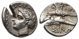 PAPHLAGONIA, Sinope 330-300 BC. AR Drachm. 5.03g. 17.2m.