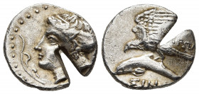 PAPHLAGONIA, Sinope 330-300 BC. AR Drachm. 5.96g. 19.0m.