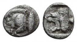 MYSIA, Kyzikos. Circa 450-400 BC. AR Obol. 1.04g. 8.5m